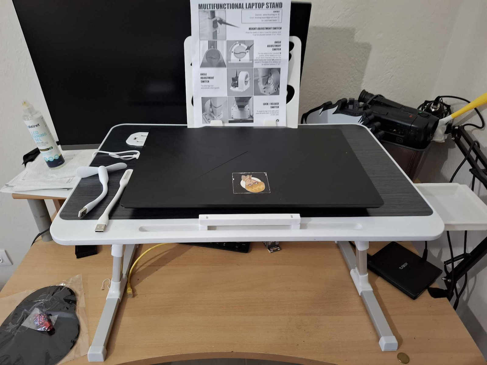 Linomag Τραπεζάκι για Laptop Adjustable, Foldable, 60cm x 40cm x 27cm