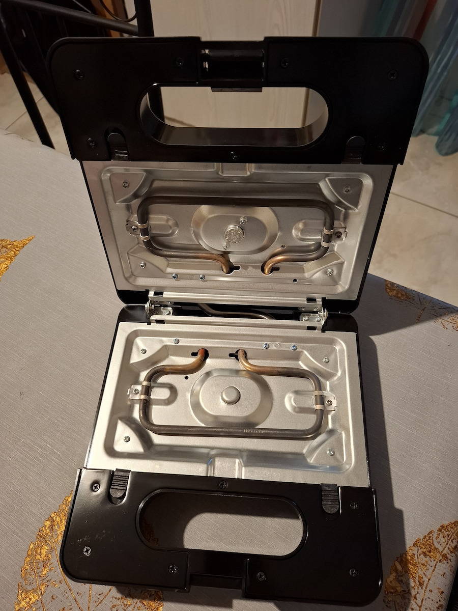 Singer Sandwich Maker with Removable Plates for for 2 Sandwiches Sandwiches 750W Inox