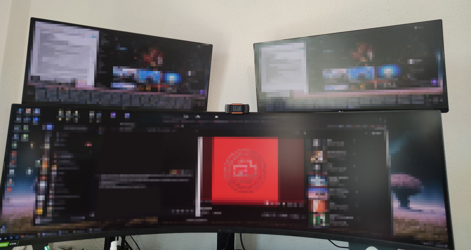 Brateck LDT66-T02V Stand Desk Mounted for 2 Monitors up to 32"