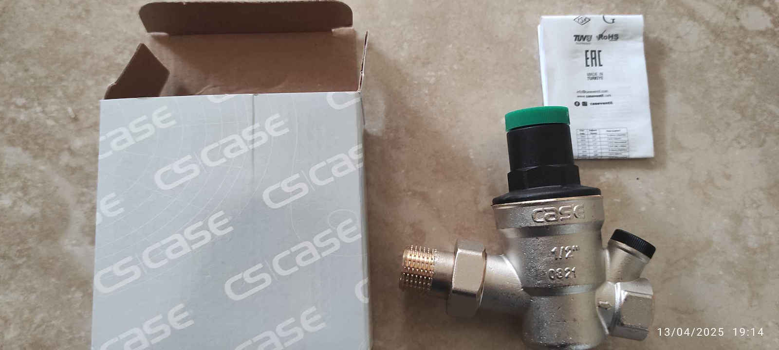 Pressure Pipe Regulator Brass 1/2"