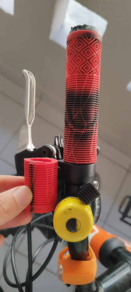 Byox 108924 Bicycle Handlebar Grips in Red Color