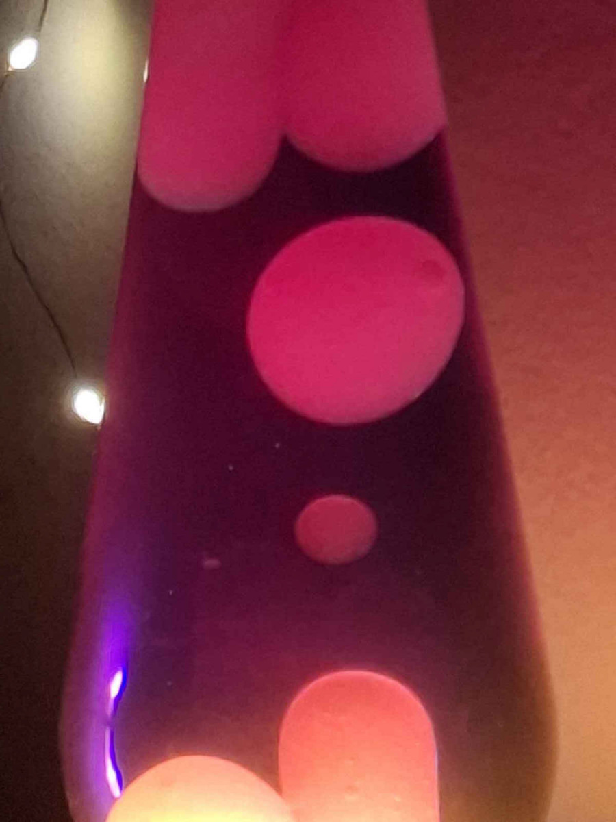 Total Gift Decorative Lamp Lava Lamp 9.2x9.2x40cm