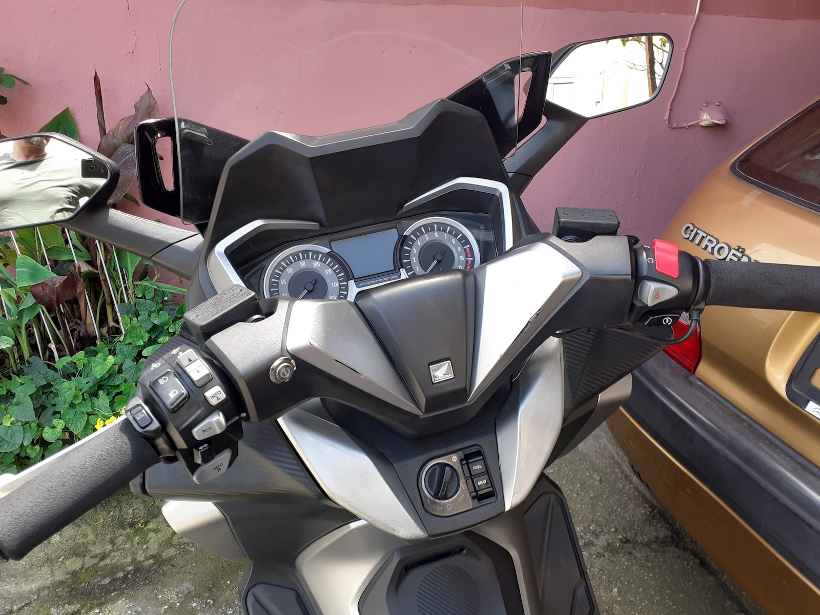 Comutator Motocicletă Impermeabil Metalic Comutator Lumini Albastru