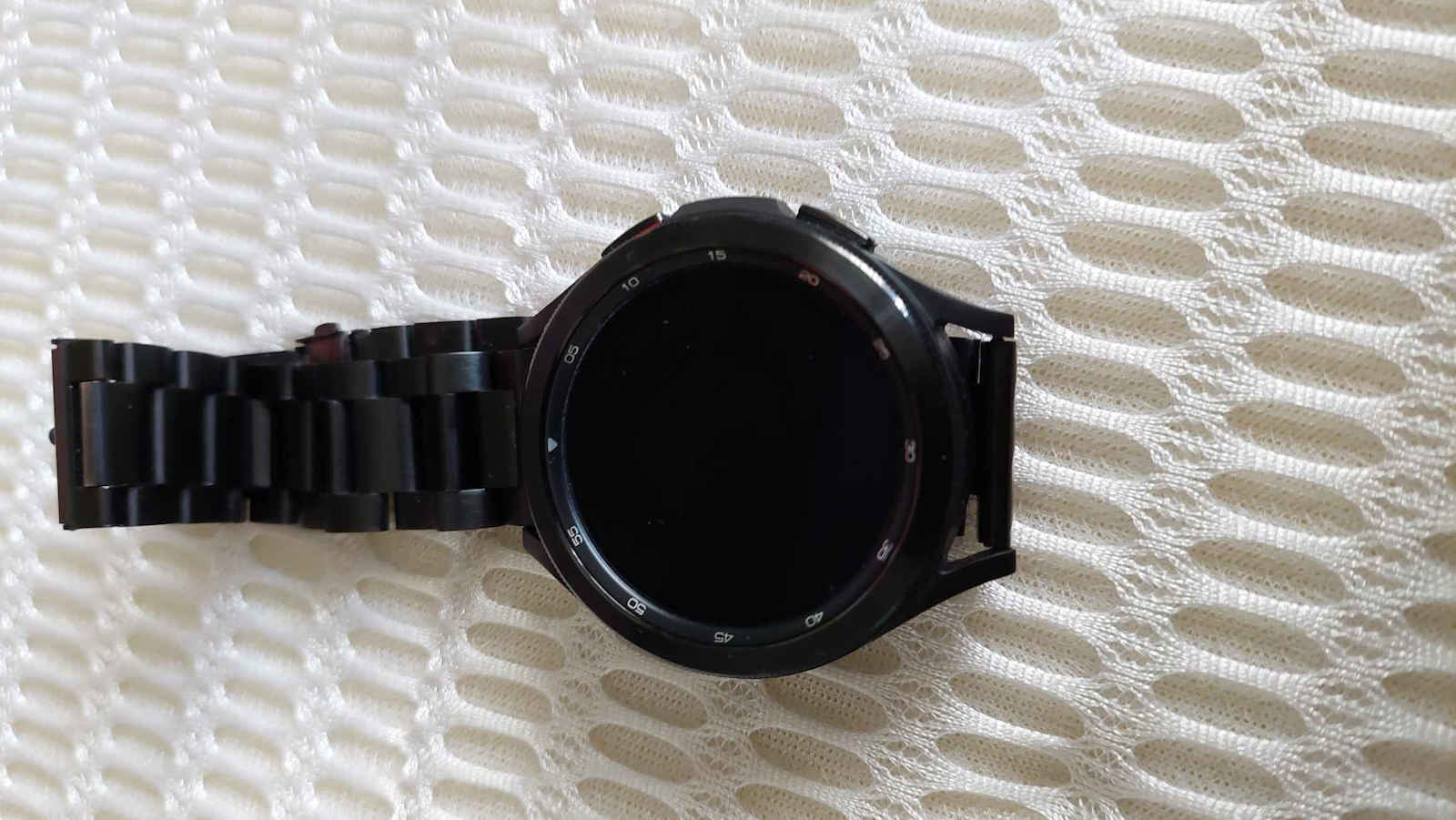 One-Bead Armband Rostfreier Stahl Black (Amazfit GTR 3 / GTR 3 Pro)