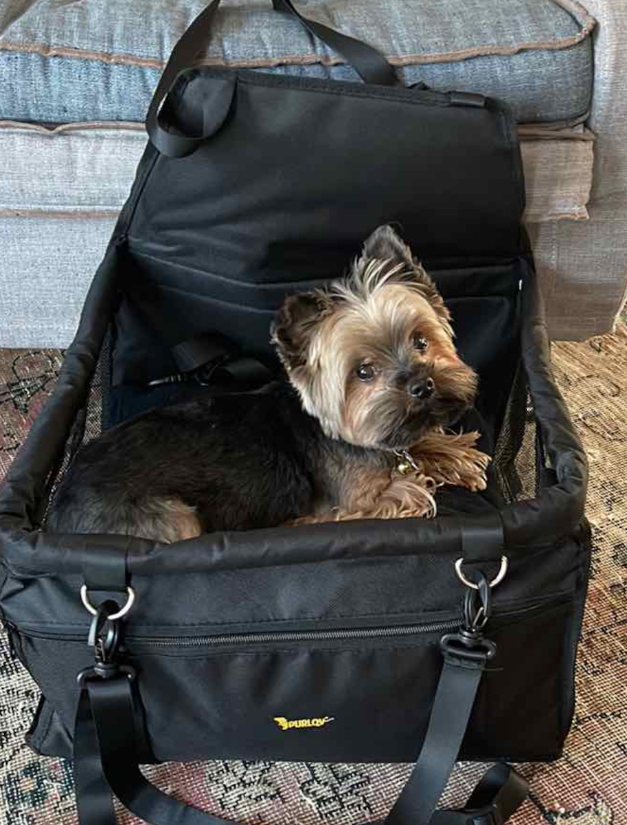 Purlov Waterproof Seat Car for Dog Black