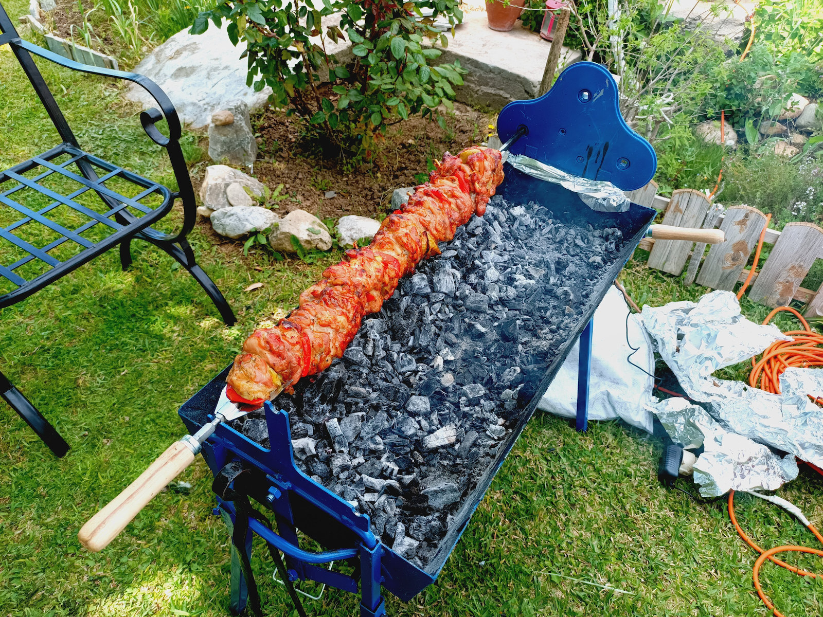Stainless Steel Charcoal Grill Cypriot 70x33cm