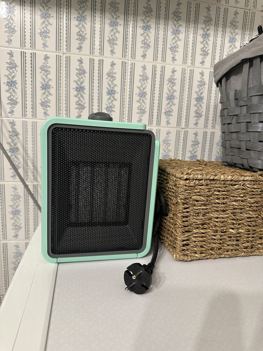 Olimpia Splendid Caldo Cubic Ceramic Fan Heater Bathroom Floor Turcoaz 1800W