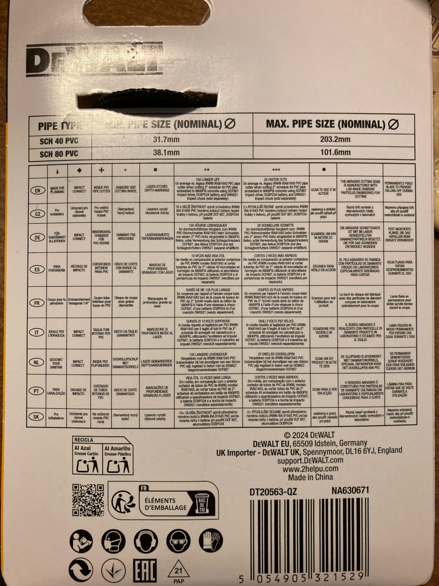DEWALT DT20563 Head Drill
