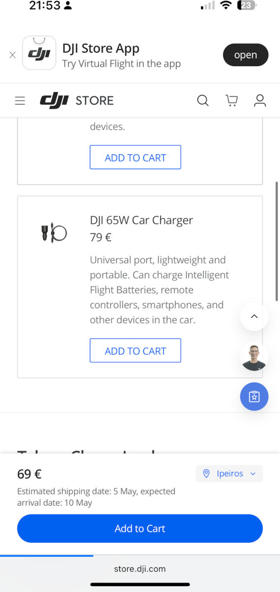DJI Charger for Drone