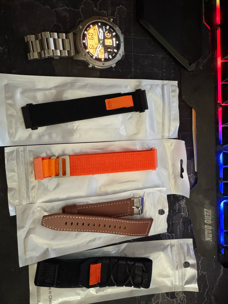 Zeblaze Stratos 2 Ultra Stainless Steel 52mm Αδιάβροχο Smartwatch με Παλμογράφο (Μαύρο)