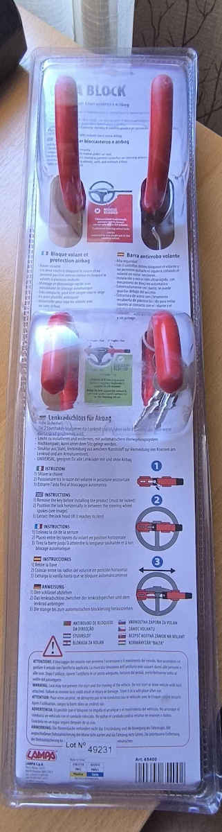 Lampa Anti-theft Car Steering Wheel Lock
