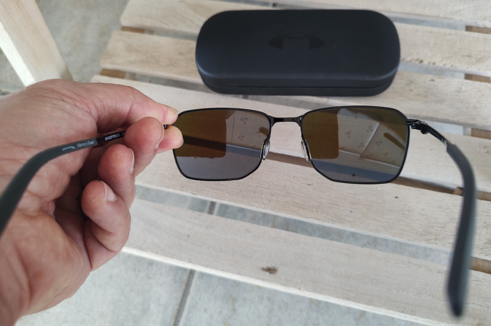 Under Armour Unisex Sunglasses with Black Metallic Frame and Blue Mirror Lens UA Scepter 2 G 807 Z0