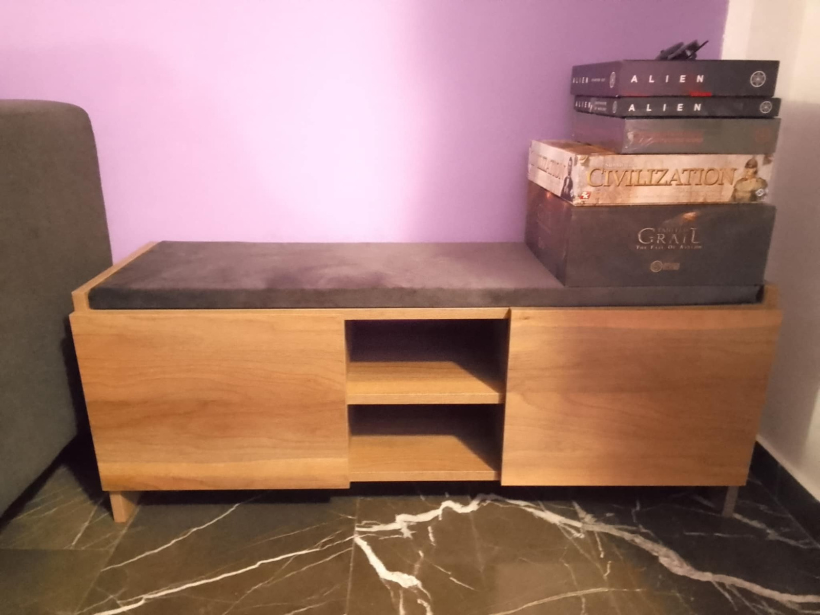Verly Wooden Shoe Organizer Brown 110x33.2x43cm