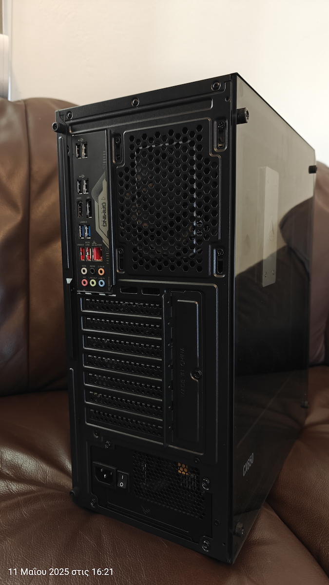 Supercase 15A Series Odin Gaming Midi Tower Κουτί Υπολογιστή με Πλαϊνό Παράθυρο Μαύρο
