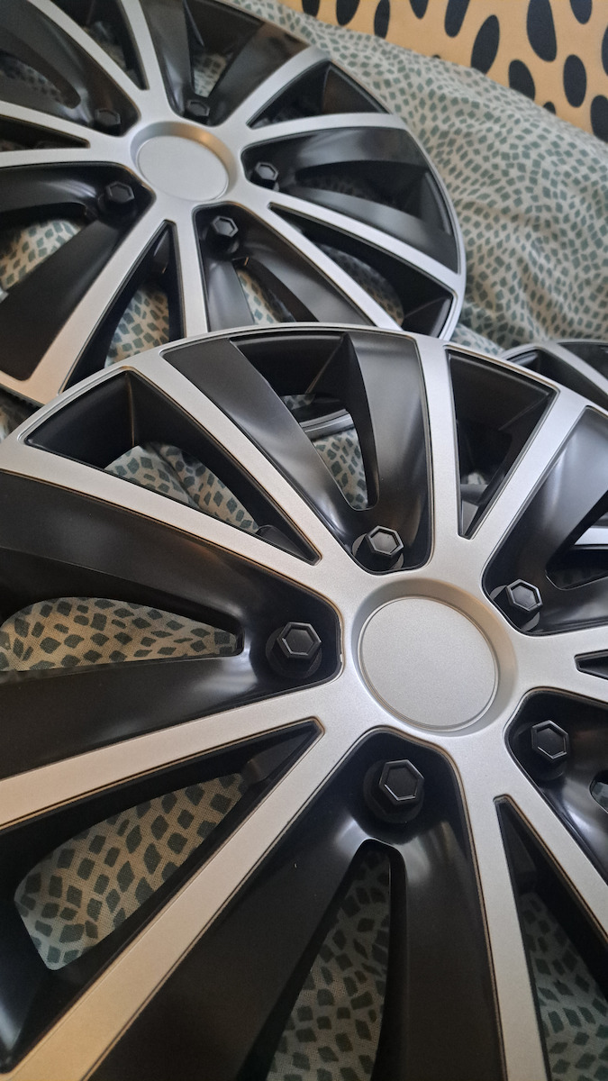 Wheel Covers Set Cridem Rapide 4pcs - Silver/black - 15''