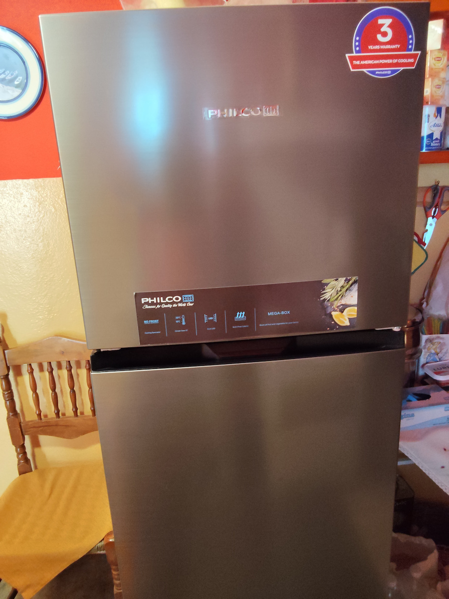 Philco Frigider cu două uși 334lt Total NoFrost Î170xL60xA65cm. Inox PRF-370XE