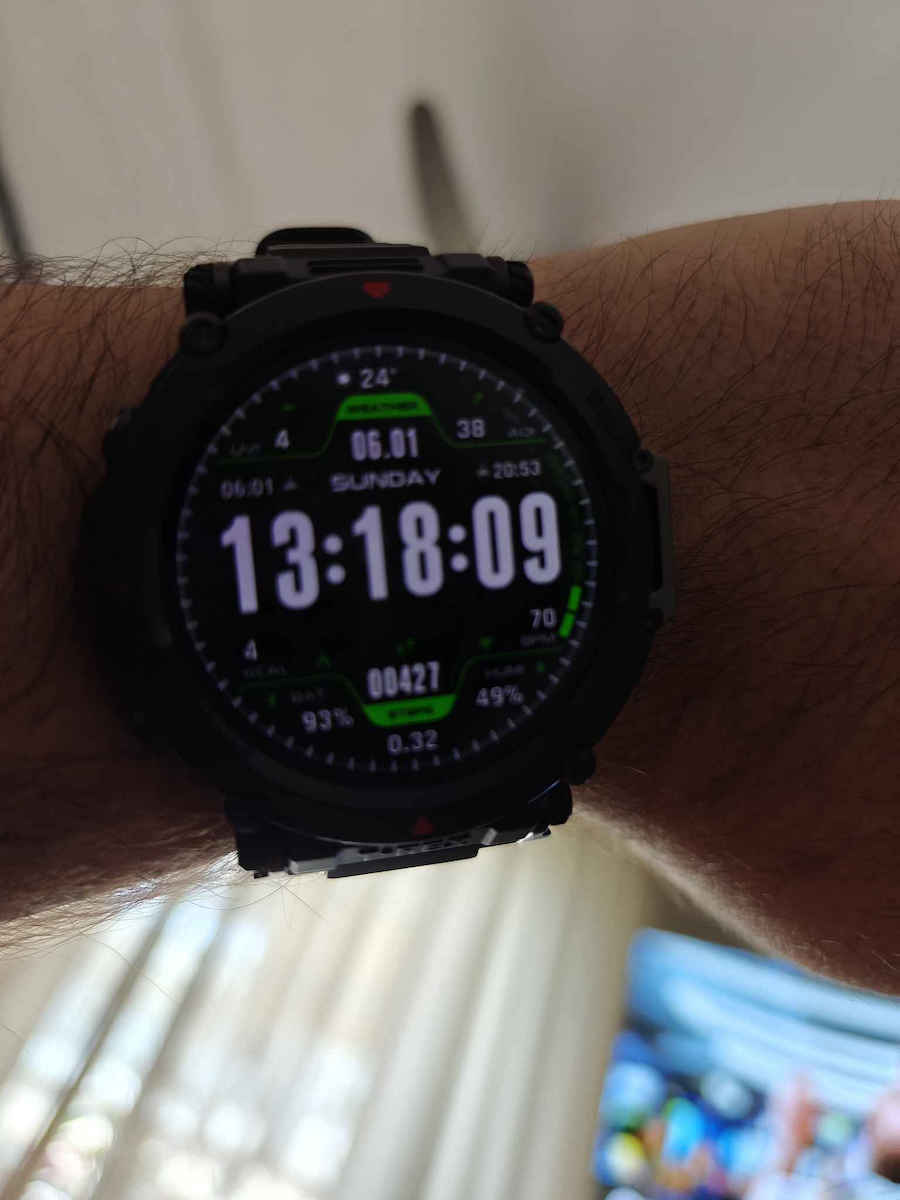 Amazfit T-Rex Ultra Stainless Steel 47mm Waterproof Smartwatch with Heart Rate Monitor Sahara
