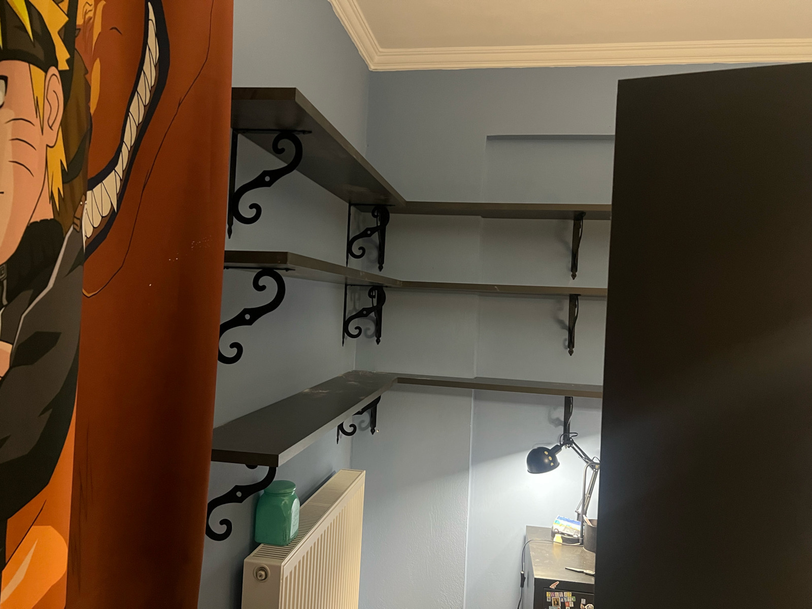 Amig Raft de colț din Metal în Culoare Negru 250x190mm 1buc 434