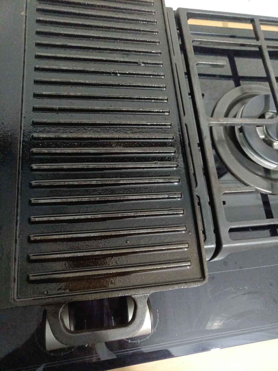 Estia Non-Stick Baking Plate with Cast Iron Flat & Grill Surface 47.5x23.8x1.4cm
