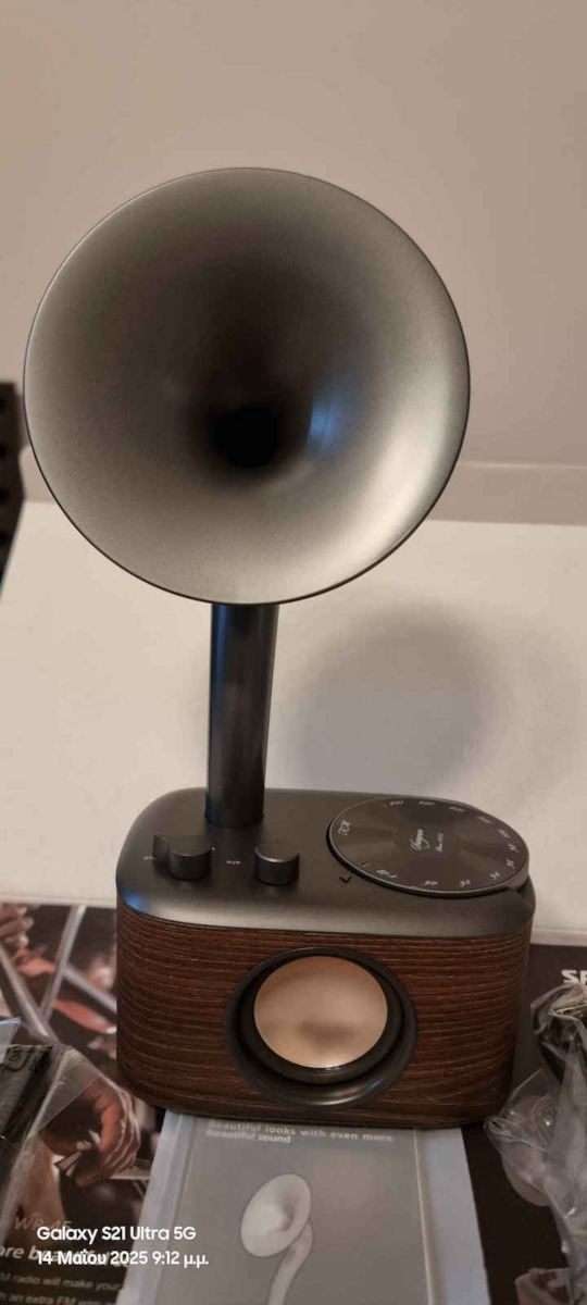 Sangean Euphonic 450 Retro Επιτραπέζιο Ραδιόφωνο Επαναφορτιζόμενο Μαύρο