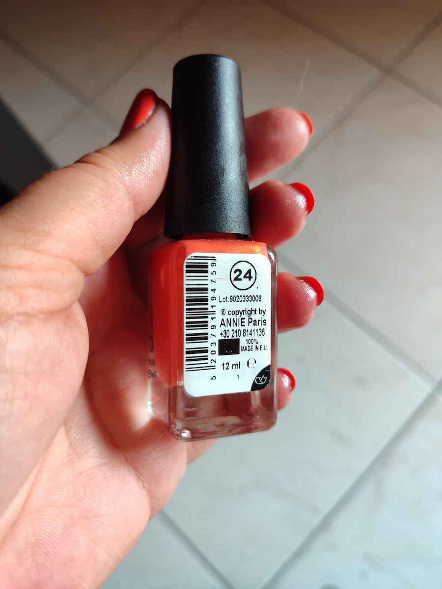 Annie Paris Nail Polish Glossy Βερνίκι Νυχιών Μαύρο 75 12ml