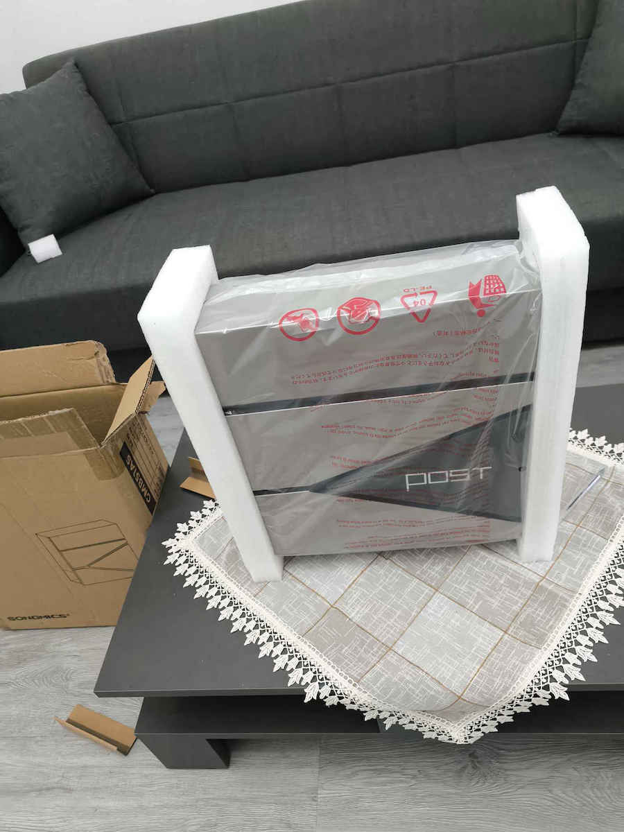 Songmics Outdoor Mailbox Metallic in Gray Color 37x10.5x37cm