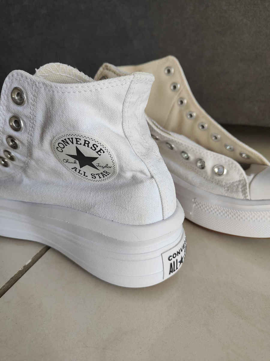 Chuck Taylor All Star Move Flatforms Boots White / Natural Ivory / Black