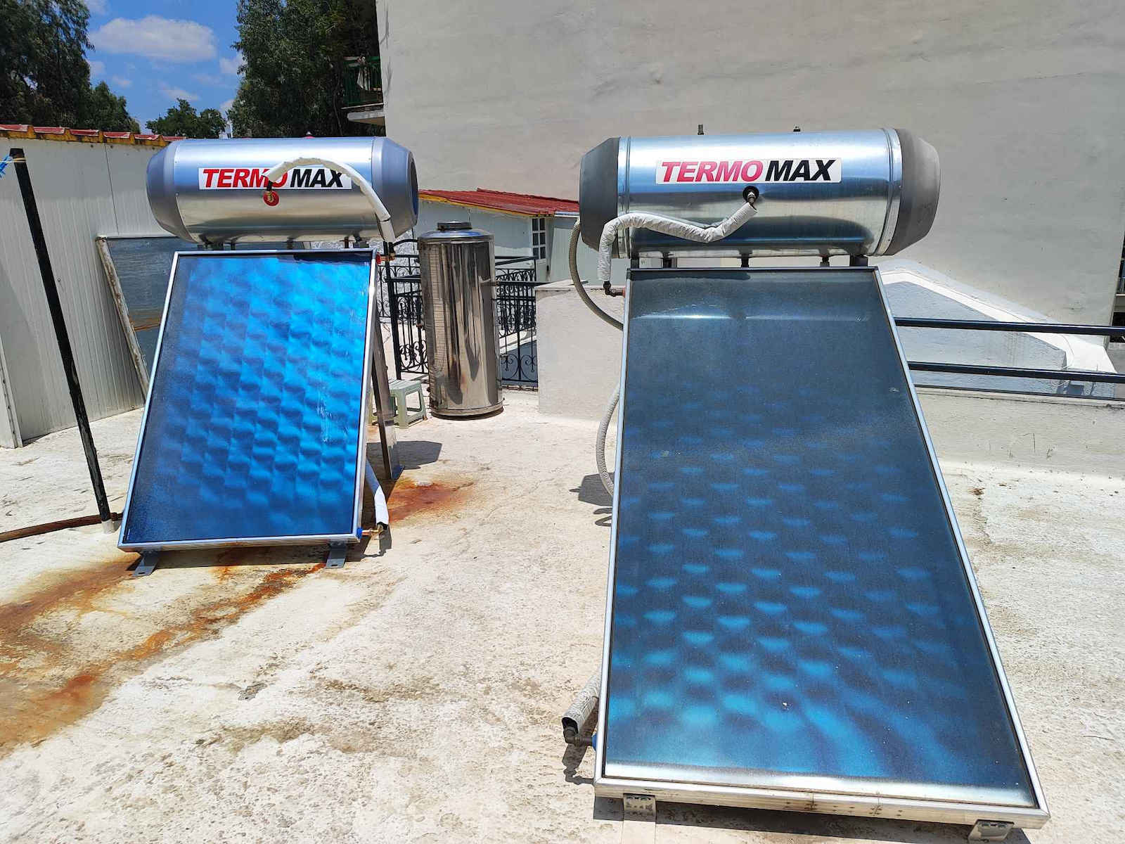 Termomax Ηλιακός Θερμοσίφωνας 120lt Glass Διπλής Ενέργειας 1.5τ.μ. Επιλεκτικός
