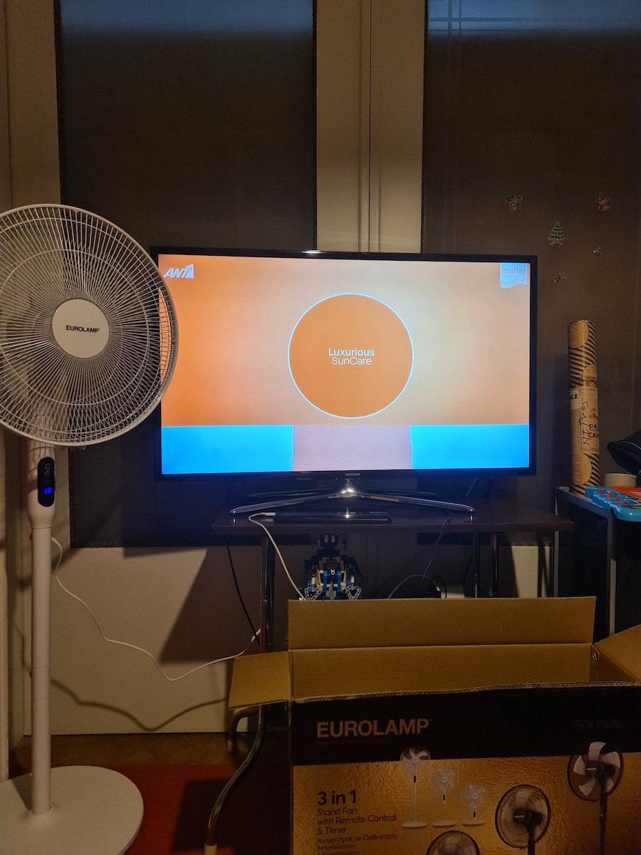 Eurolamp Πολυμορφικός Ανεμιστήρας 25W Διαμέτρου 45cm με Τηλεχειριστήριο Λευκός
