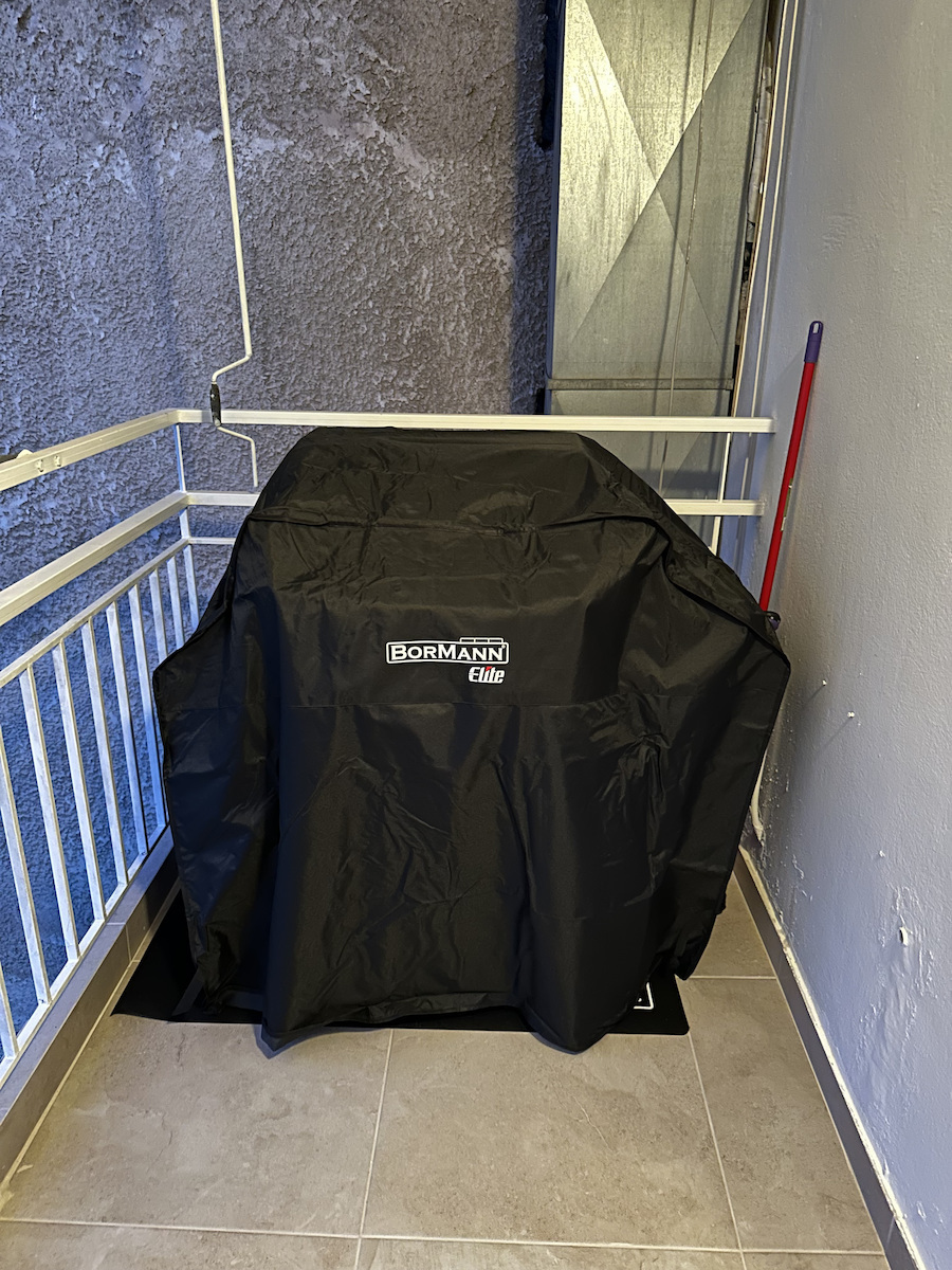 Bormann Elite BBQ1250 Grill Cover Black Oxford with UV Protection 37x30x7cm