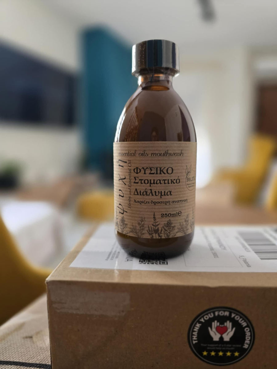 Ψυχή Herbs and Essential Oil Φυσικό Στοματικό Διάλυμα 250ml