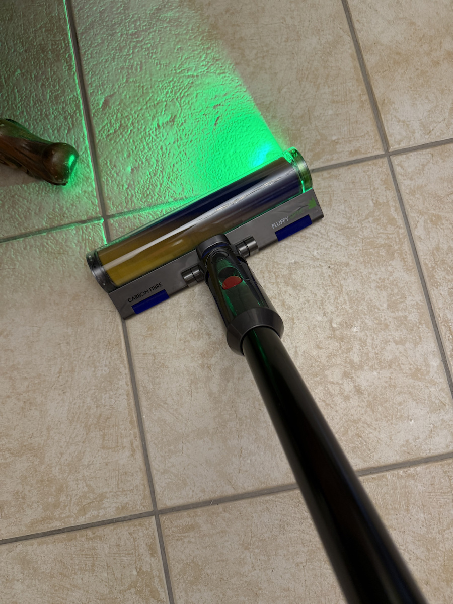 Dyson V12 Detect Slim Absolute (2023) Rechargeable Stick Vacuum 25.2V Yellow/Iron/Nickel