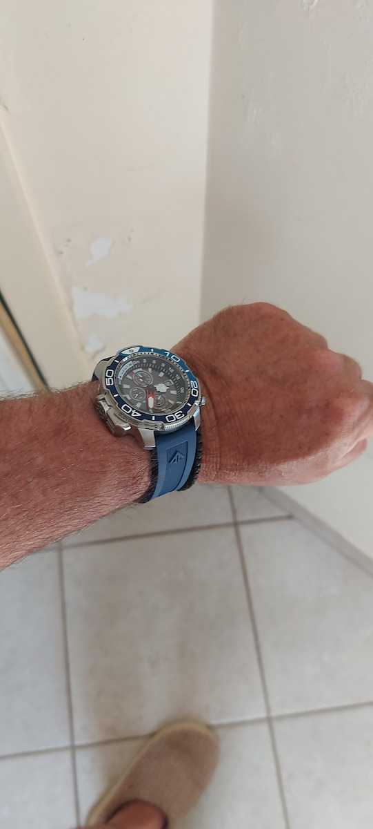 Citizen Promaster Ανδρικό Ρολόι 47mm Χρονογράφος Eco - Drive με Μπλε Καουτσούκ Λουράκι