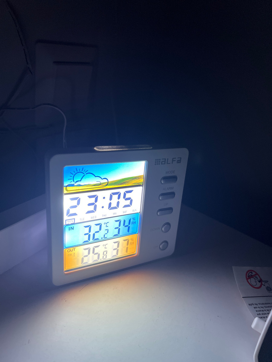 Alfa ΕΤ674C Wireless Digital Weather Station Tabletop / Wall Mounted White