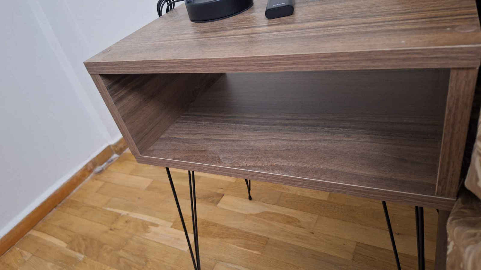 Nachttisch Naida Natural Black 45x30x59cm