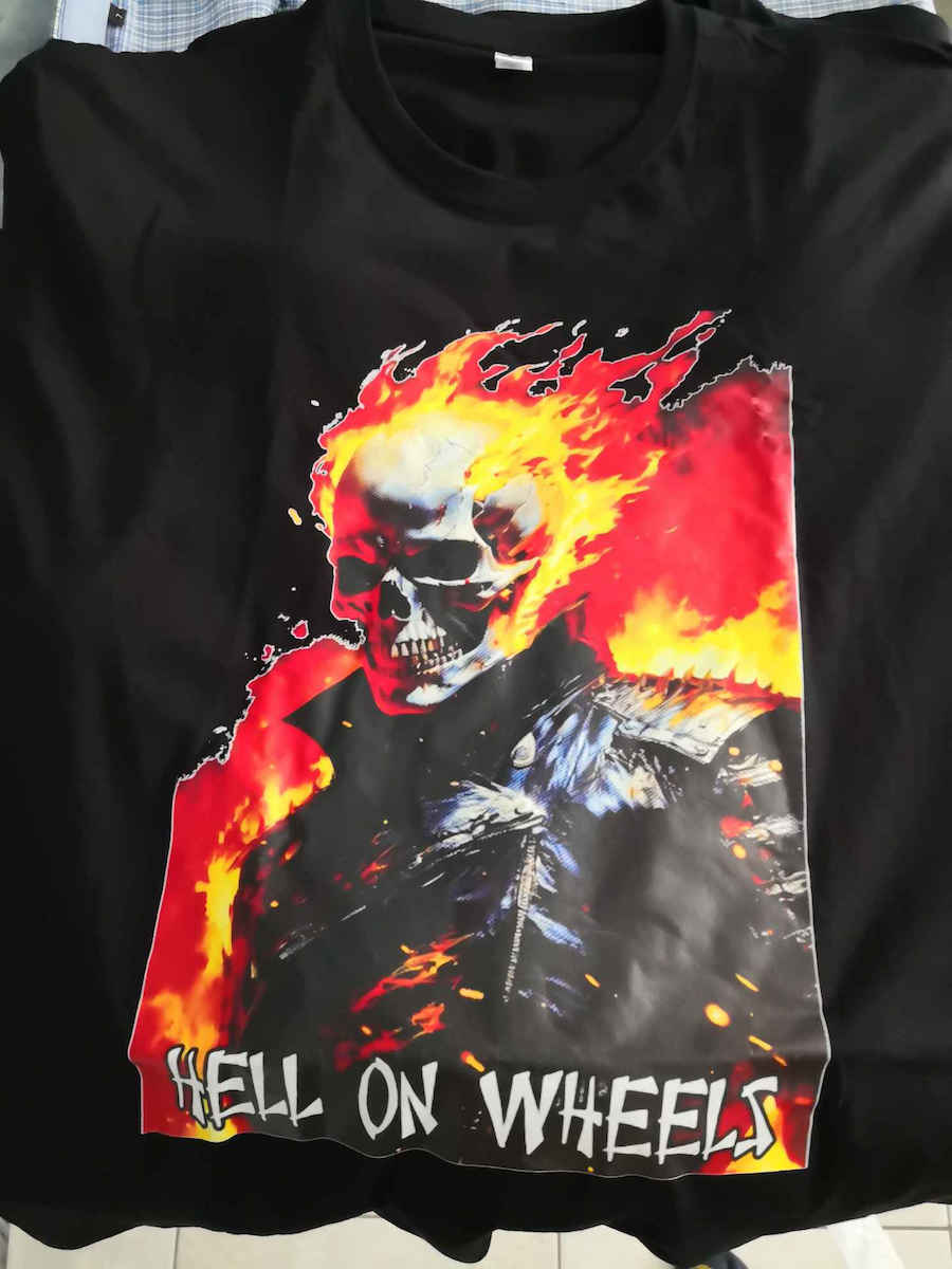 Ανδρικό Μπλουζάκι Stedman Μαύρο Σχέδιο Ghost Rider Dp3645