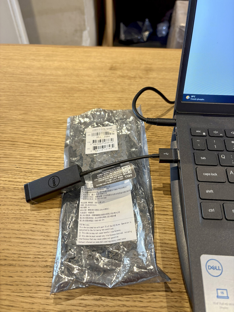 Dell 470-ABBT USB Network Adapter With Wired Gigabit Ethernet Connection