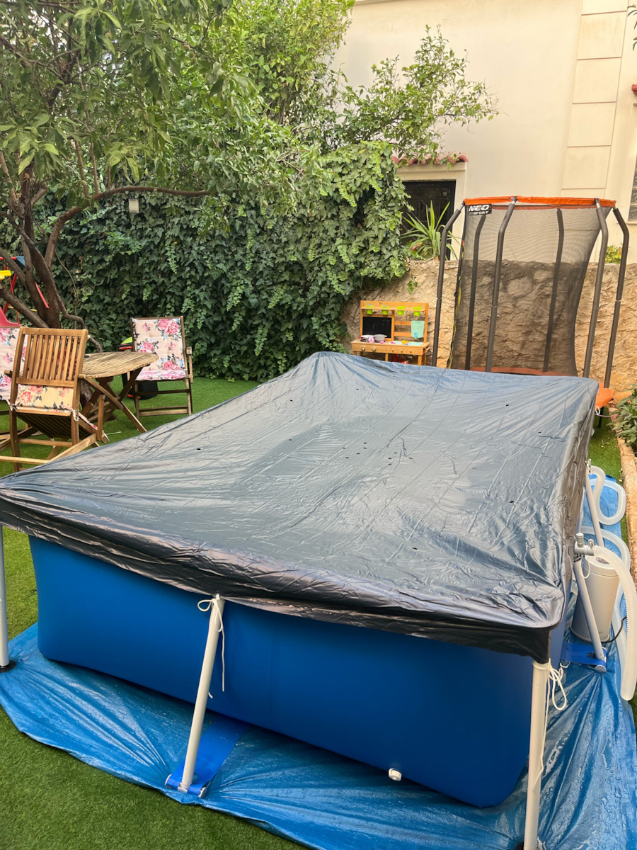 Intex PVC Swimming Pool 3834lt with Metallic Frame 300x200x75cm Blue