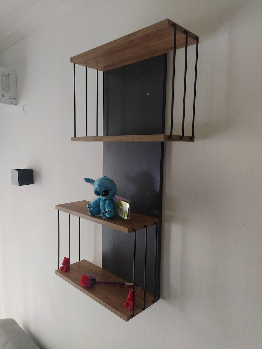 Рафт Стенен Destan Въглени 65x19x96см.