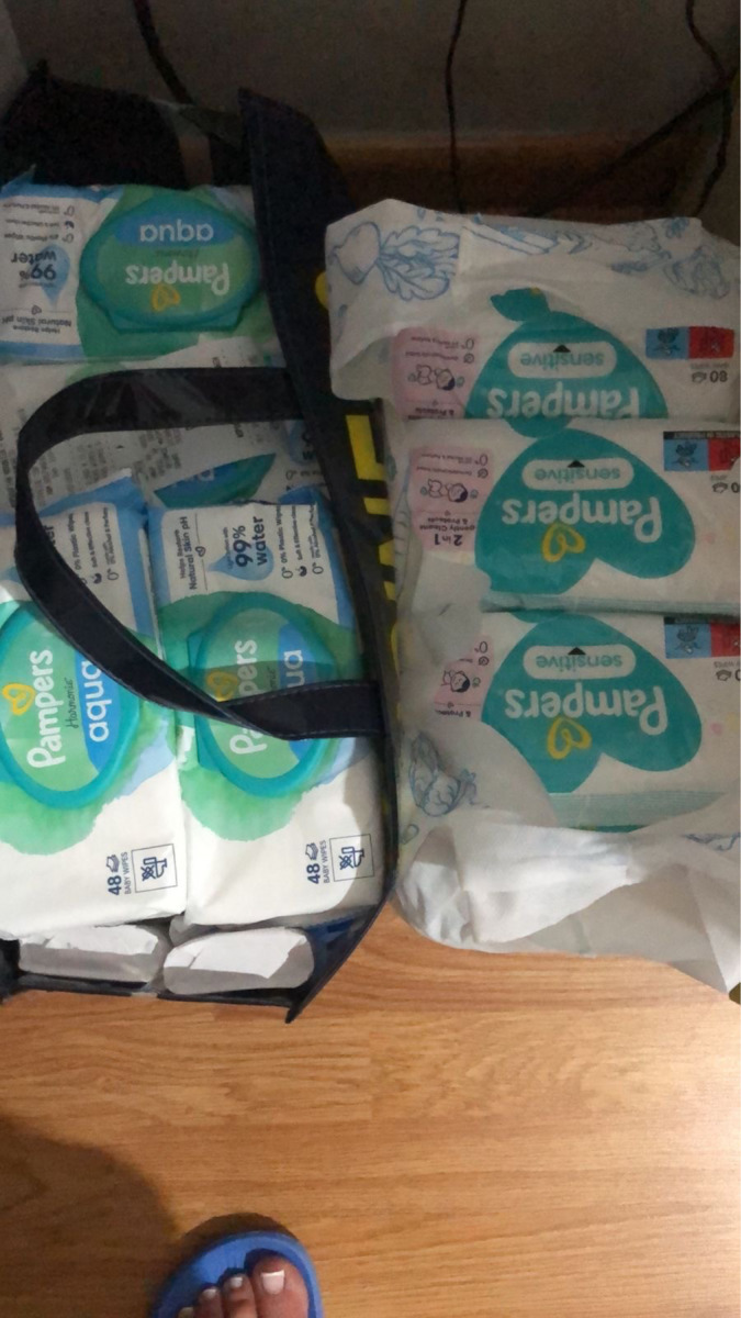 Pampers Harmonie Aqua Hypoallergenic Baby Wipes Alcohol-Free & Parabens Free 48pcs