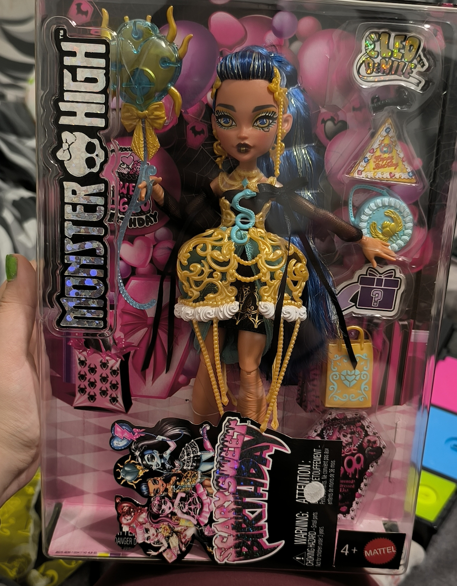 Mattel Monster High Scary Sweet Birthday Cleo Collectible Doll for 4+ years old+ Years