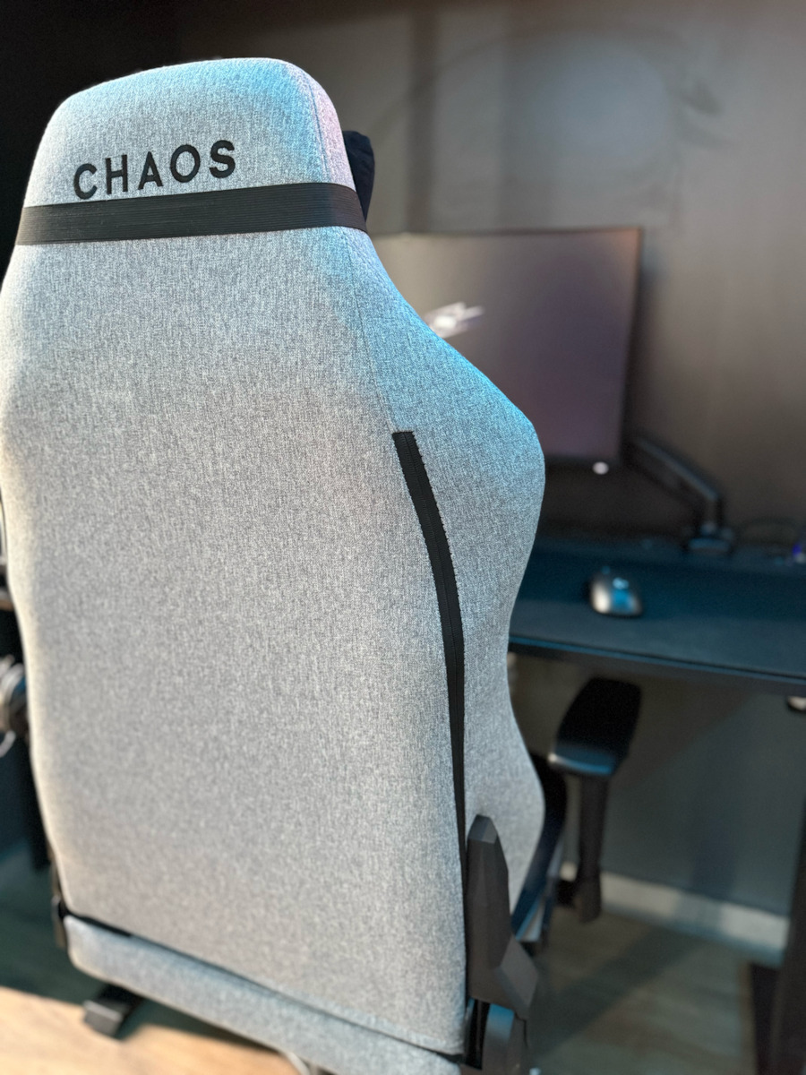 Monarch Gear Chaos Gaming Stuhl mit verstellbaren Armlehnen Iron Gray