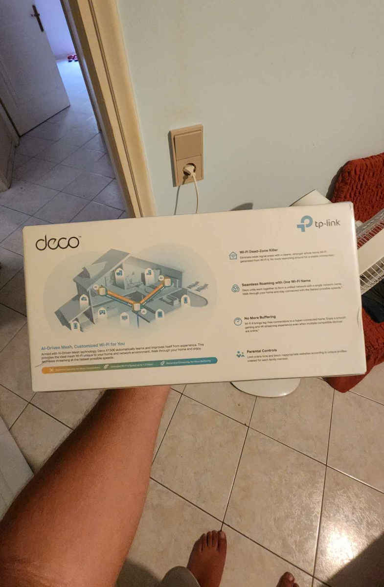 TP-LINK Deco X10 v1 WiFi Mesh Network Access Point Wi‑Fi 6 Dual Band (2.4 & 5GHz) σε Διπλό Kit Λευκό
