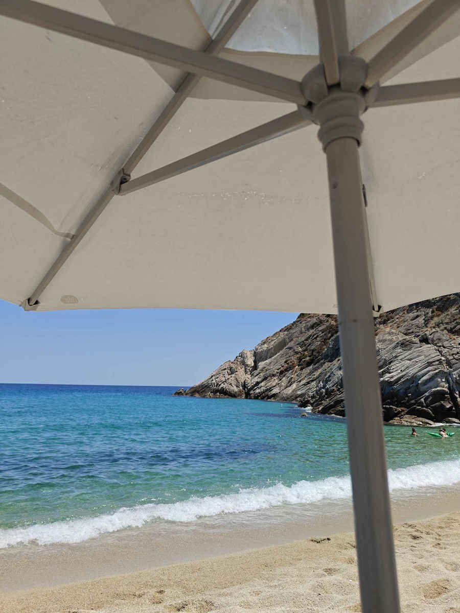 Hupa Riviera Ομπρέλα Θαλάσσης Διαμέτρου 2.2m με UV Προστασία και Αεραγωγό Λευκή