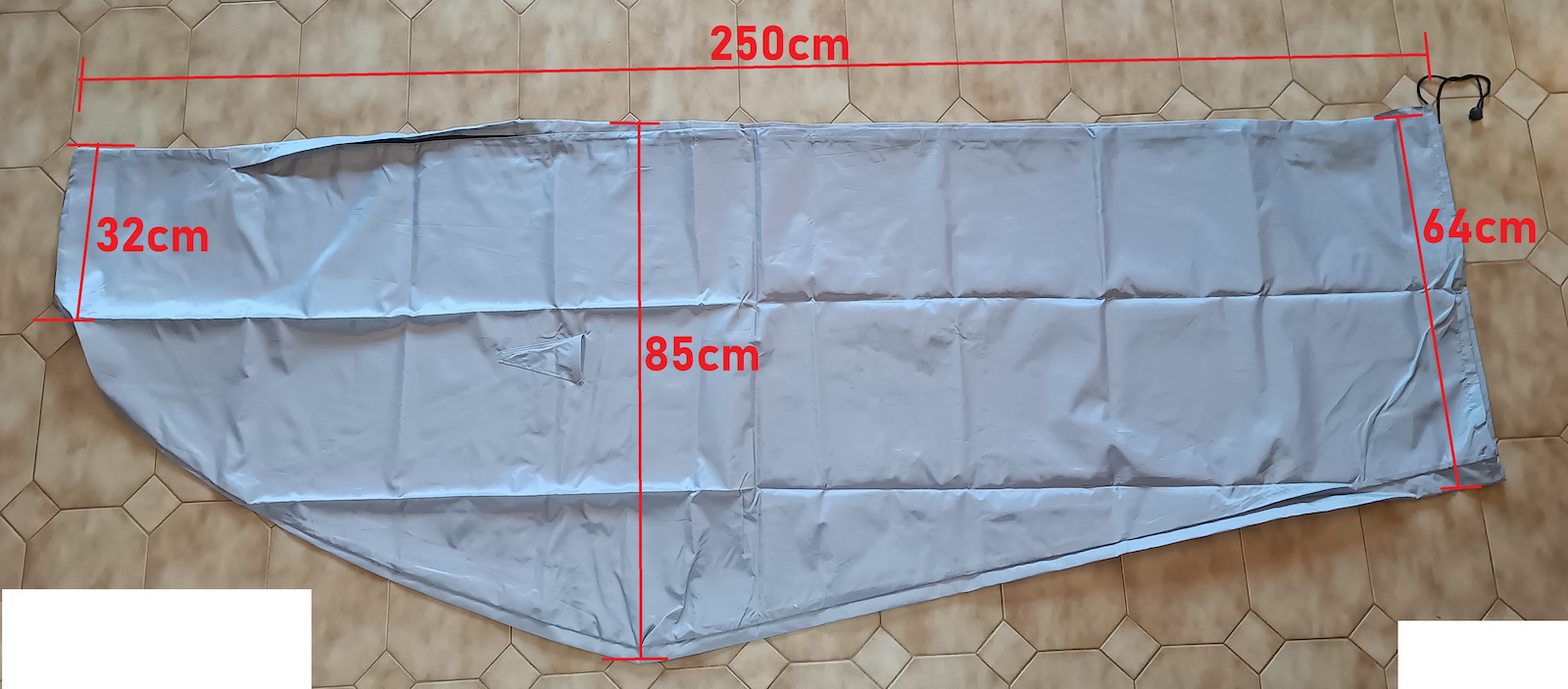 Home & Camp Waterproof Protective Umbrella Cover 85x85x250cm In Grey Color