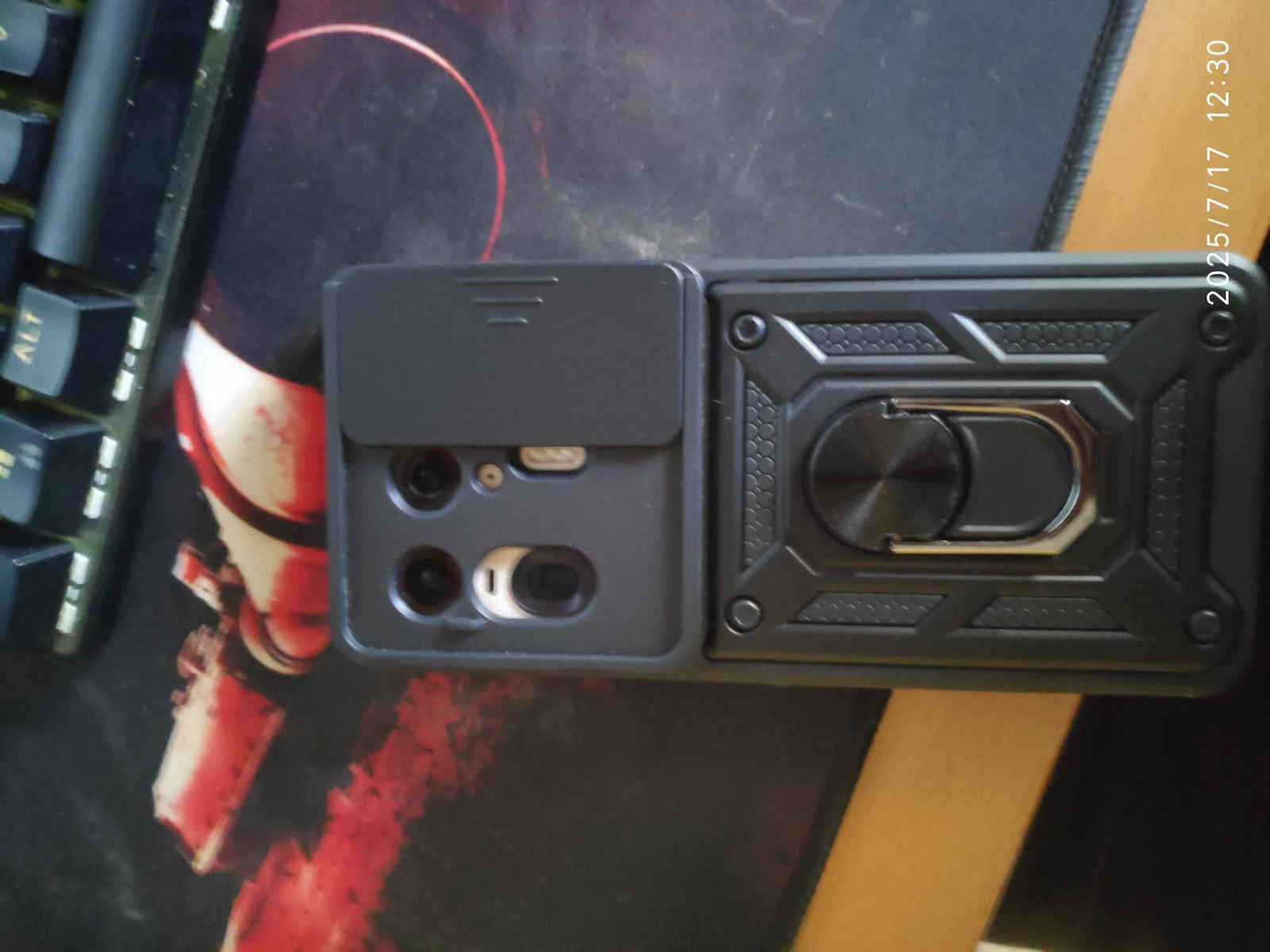 Techsuit Camshield Umschlag Rückseite Kunststoff / Silikon Schwarz (Motorola Edge 50 Ultra)