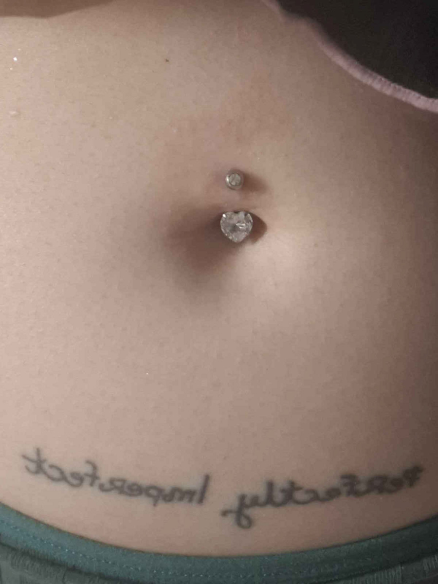 Belly Button Piercing Heart Surgical Steel Hypoallergenic