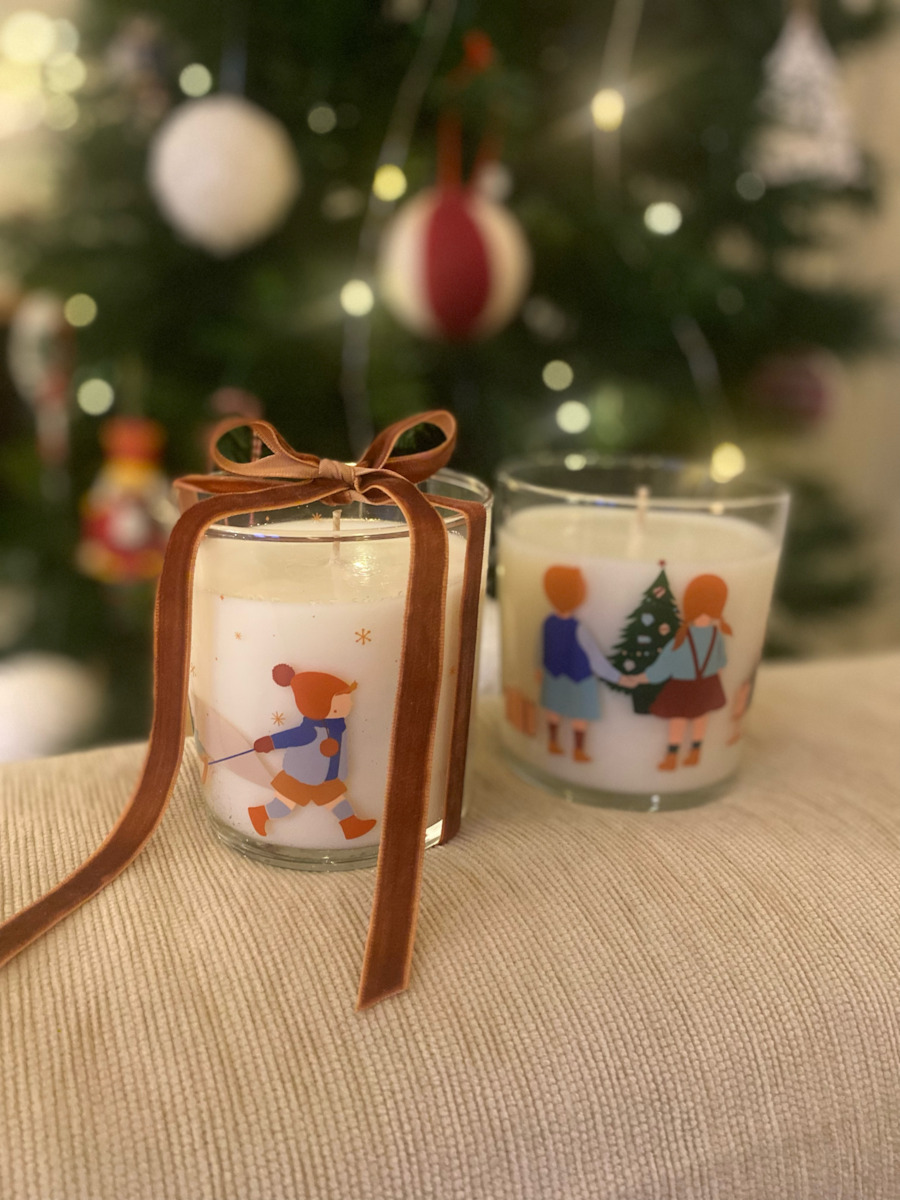 Inart Set Christmas Glasses Glass W9xD9cm. 6pcs (Μiscellaneous Designs/Colors)
