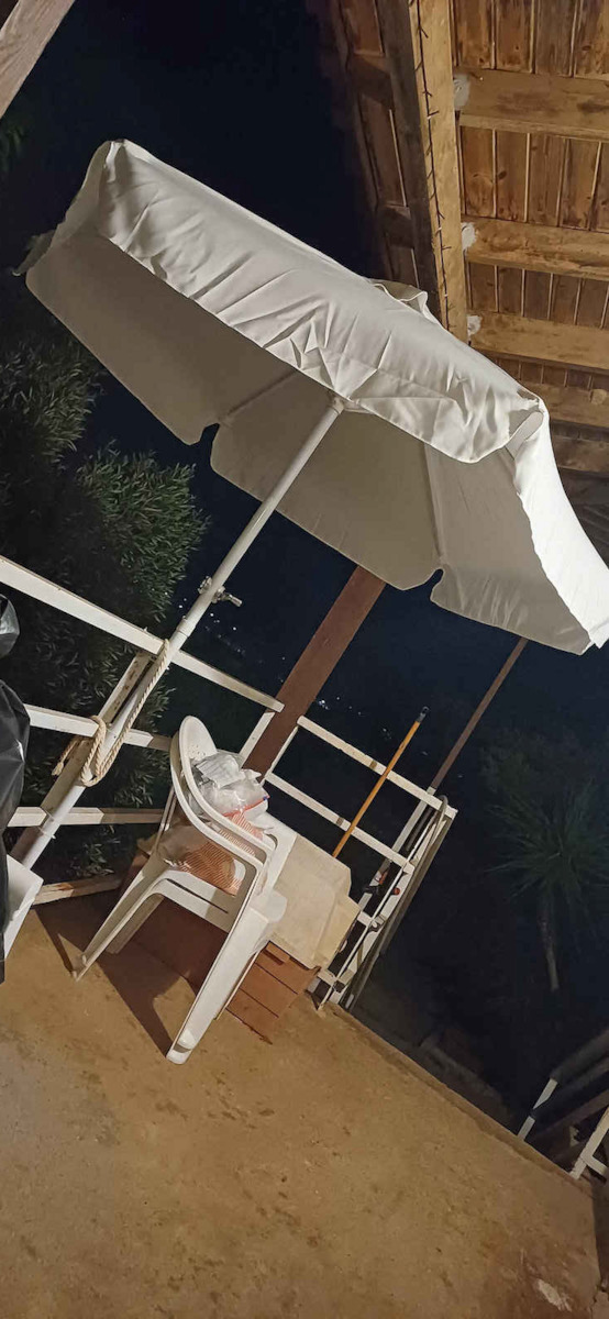 Garden & Terrace Floor Aluminium Round Parasol Beige D2xH2.2m