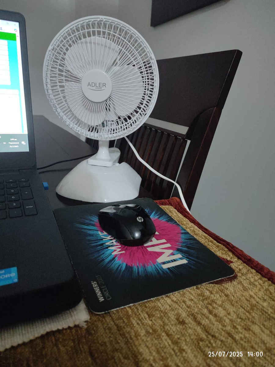 Adler Ad 7317 Clip Fan 15W 15cm Diameter White